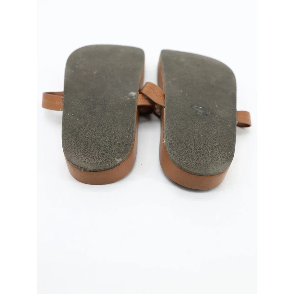 DV Dolce Vita Pandora Footbed Thong Sandals Tan Boho Summer Size 9 - Picture 6 of 8